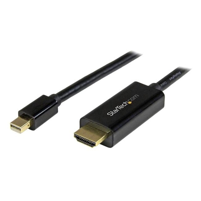 StarTech.com Mini DisplayPort to HDMI Adapter Cable, 10', Black