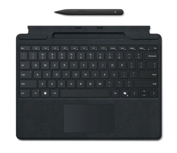 Microsoft Surface Pro 8/9/X/10/11 Business Signature Mechanical & Backlit Key Large Type cover Keyboard Black with Slim Pen
