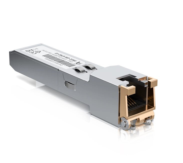Ubiquiti UACC-CM-RJ45-1G SFP to RJ45 Transceiver Module 1000Base-T Copper SFP Transceiver 1Gbps