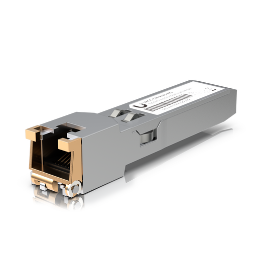 Ubiquiti UACC-CM-RJ45-MG SFP+ to RJ45 Transceiver Module,