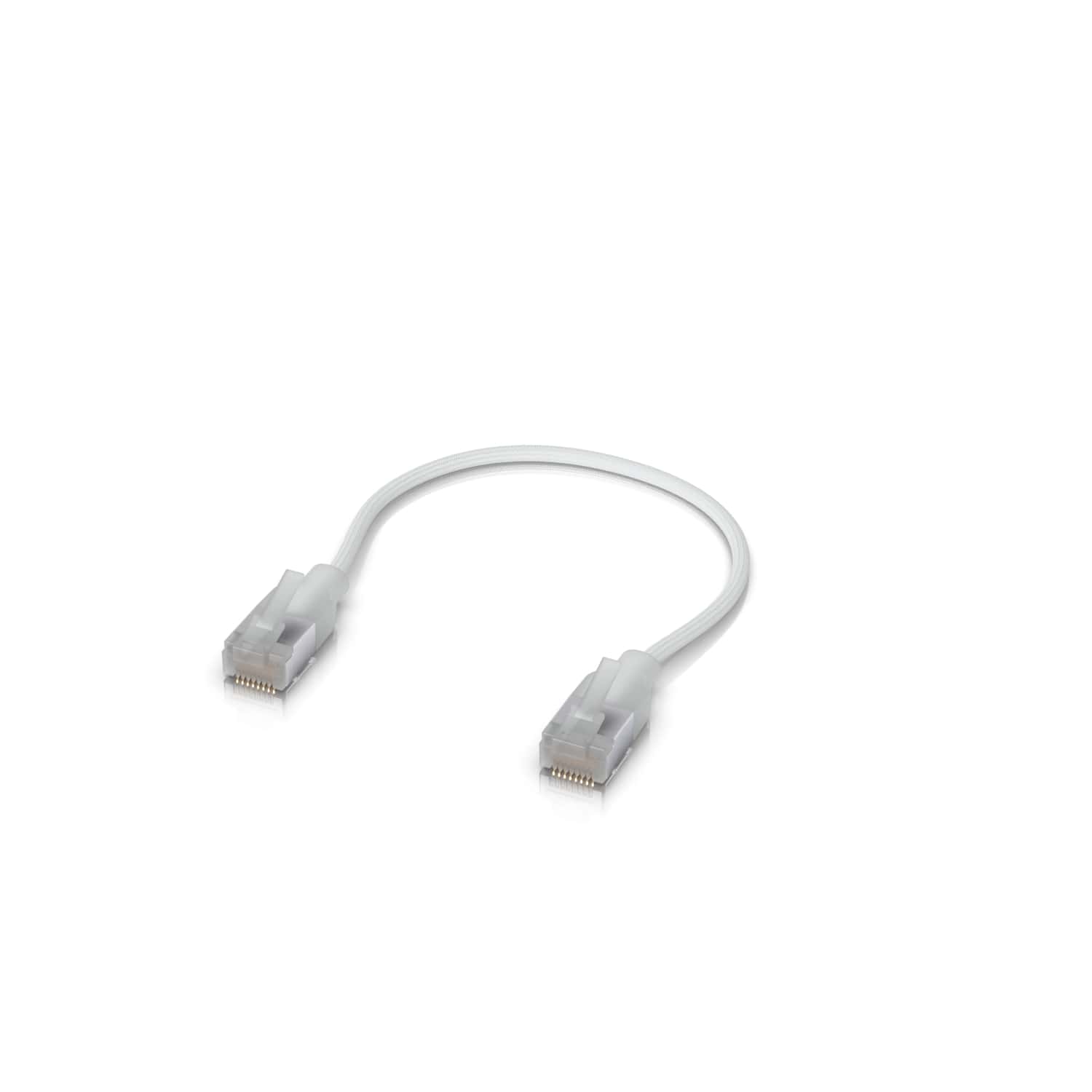 Ubiquiti UACC-Cable-Patch-EL-C6A-0.15M-W-24 UniFi Premium Patch Cable 0.15 m White 24-Pack Ultra-Thin Braided 10 GbE Network Cable