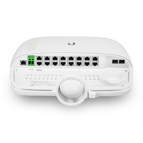Ubiquiti EP-S16 EdgePoint 16 Port PoE Outdoor WISP Switch - 4x 54v/24v PoE Ports 12x 802.3af 48v