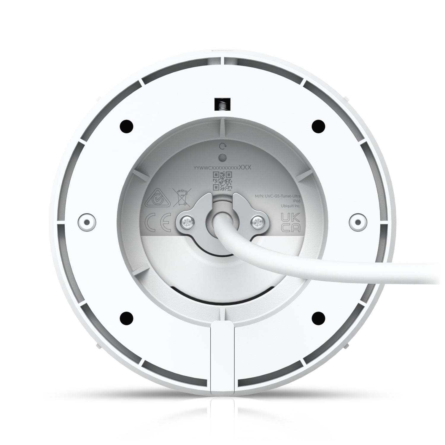 Ubiquiti UVC-G5-Turret-Ultra UniFi G5 Turret Ultra, White, Ultra-compact, Tamper-resistant IK04, IP66 Weatherproof 2K HD PoE Camera, Long-range Night Vision