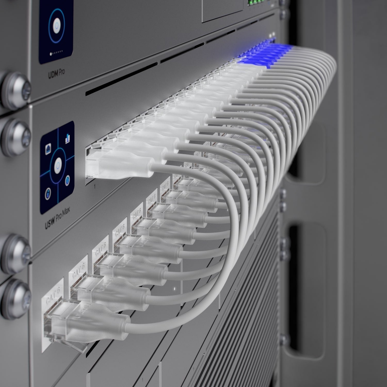 Ubiquiti UACC-Cable-Patch-EL-0.3M-W UniFi Etherlighting Patch Cable 0.3M Nano-thin Patch Cable With