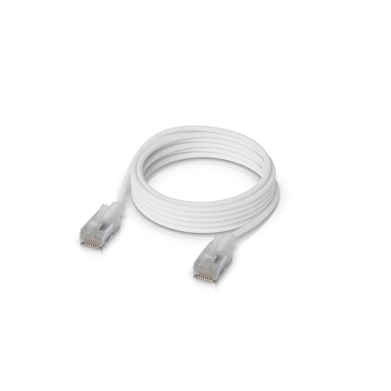 Ubiquiti UACC-Cable-Patch-EL-C6A-2M-W White Patch Cable 2M 10GbE Ultra-Thin