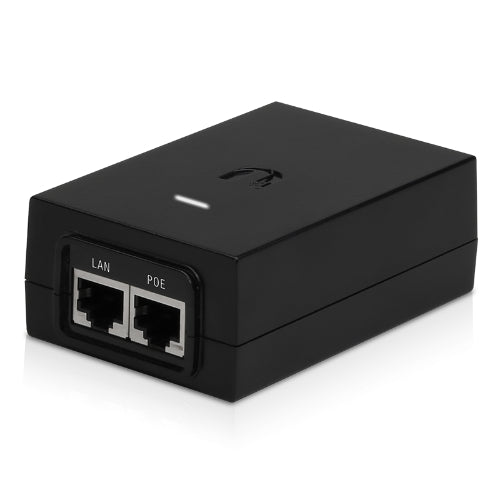Ubiquiti POE-48-24W-G POE Injector 48V DC 24W Gigabit Lan Black Surge and Clamping Protection