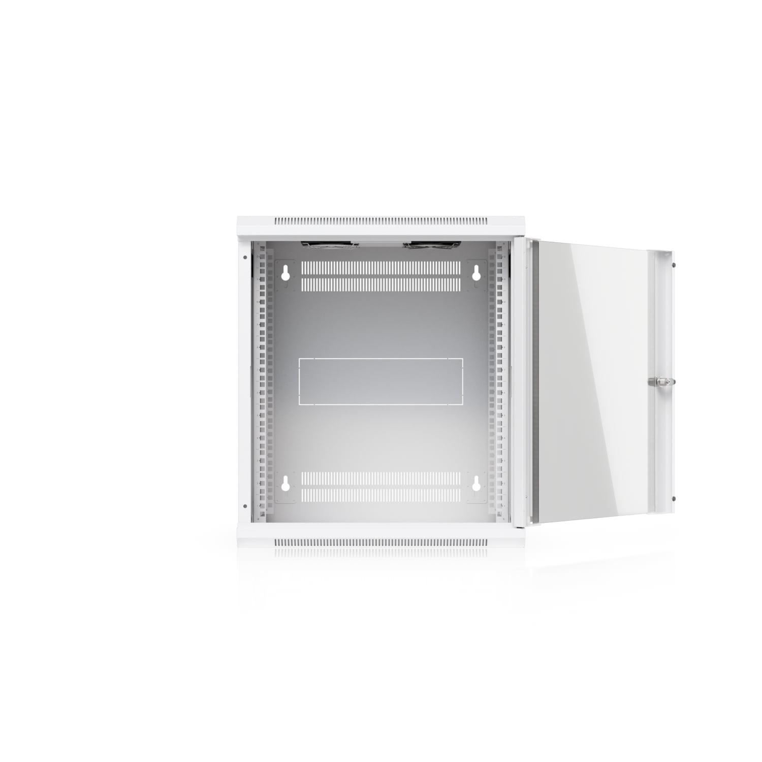 Ubiquiti UACC-Rack-12U-Wall-450-G 12U Rack Cabinet - Fully Assembled Wall-Mount Rack, Built-In Fans, Removable Panels, Space-Efficient Small-Scale Deployments