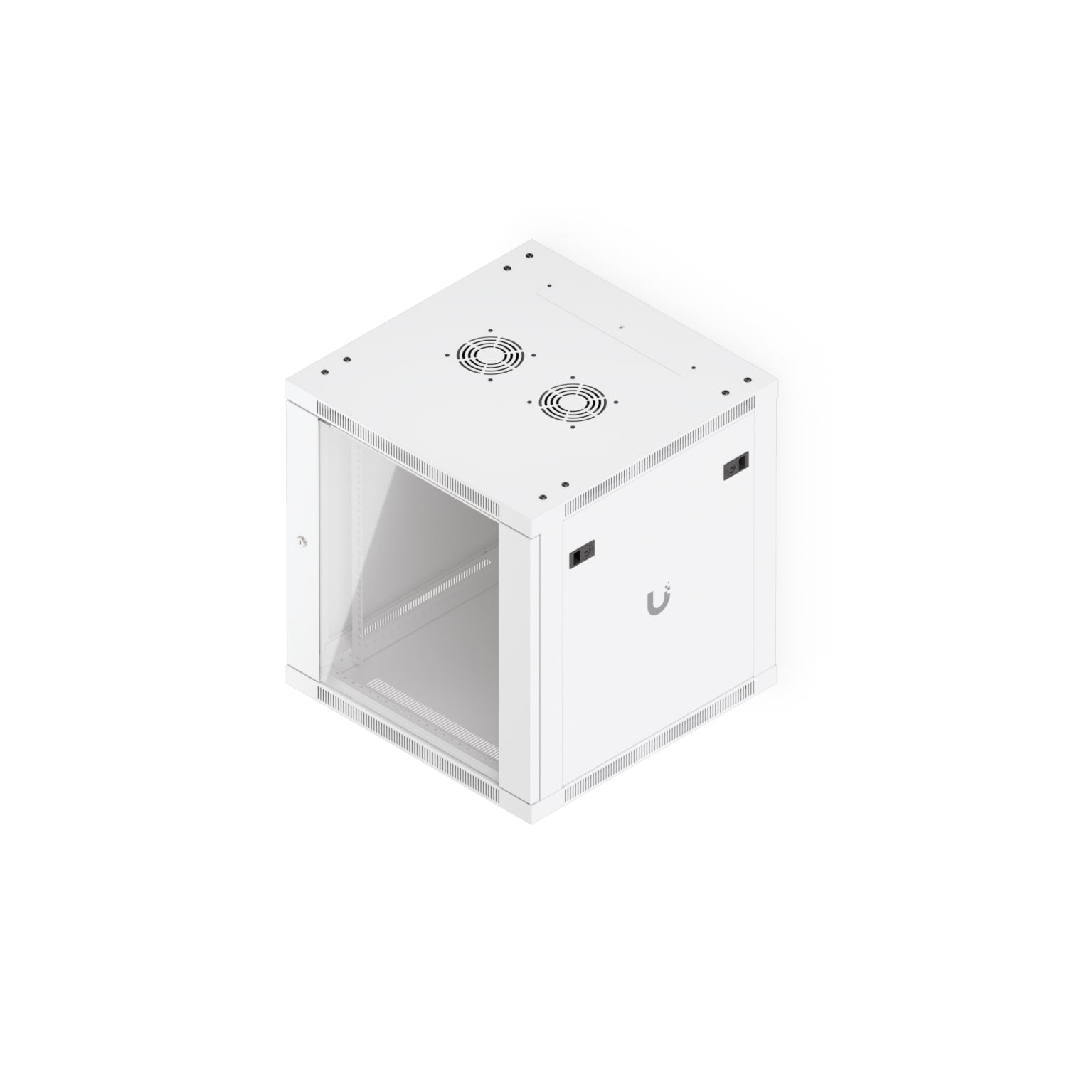 Ubiquiti UACC-Rack-12U-Wall-600-G 12U Wall-Mount Rack Cabinet With Fans and Removable Panels