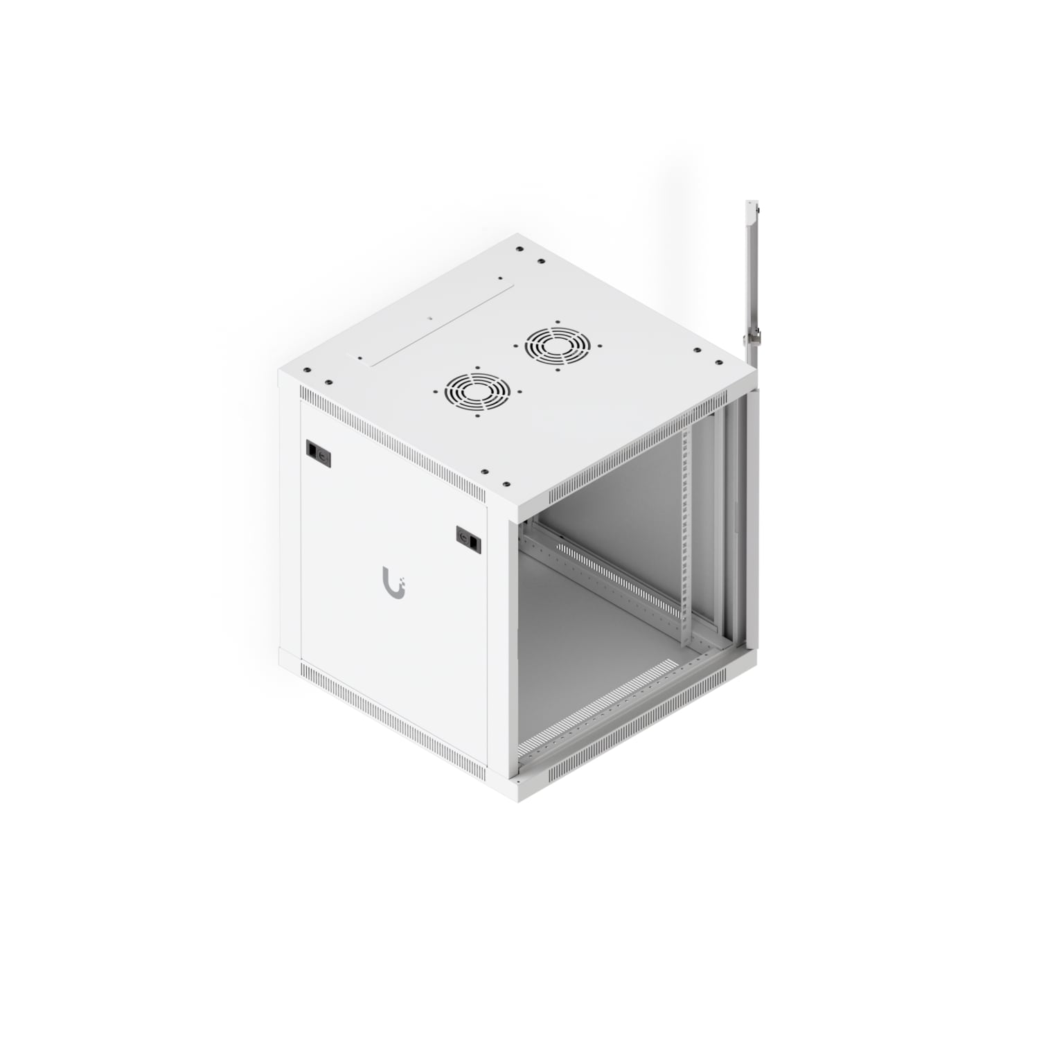 Ubiquiti UACC-Rack-12U-Wall-600-G 12U Wall-Mount Rack Cabinet With Fans and Removable Panels