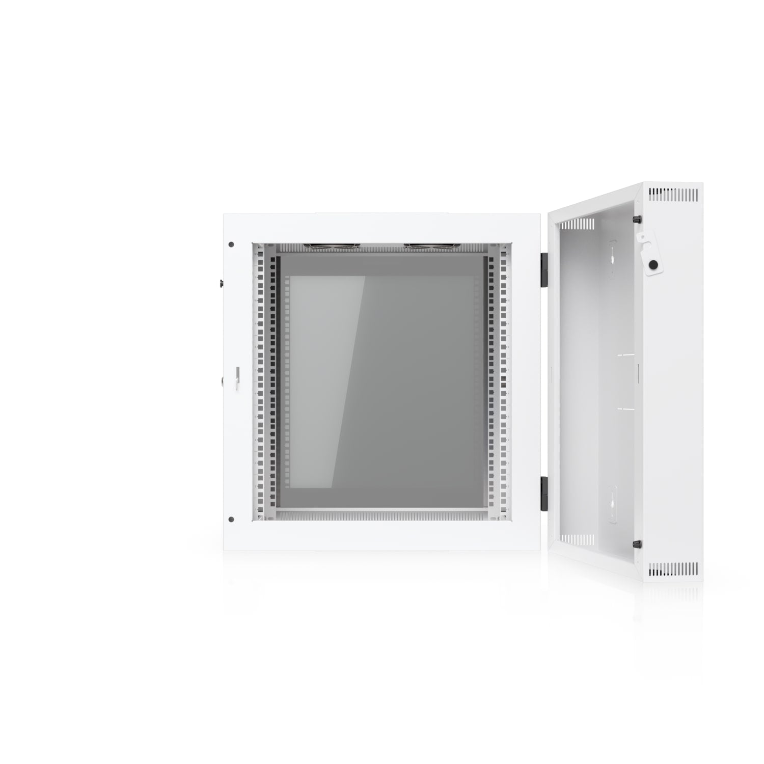 Ubiquiti UACC-Rack-12U-Wall-SW-G 12U Wall-Mount Rack Cabinet With Fans and Removable Panels