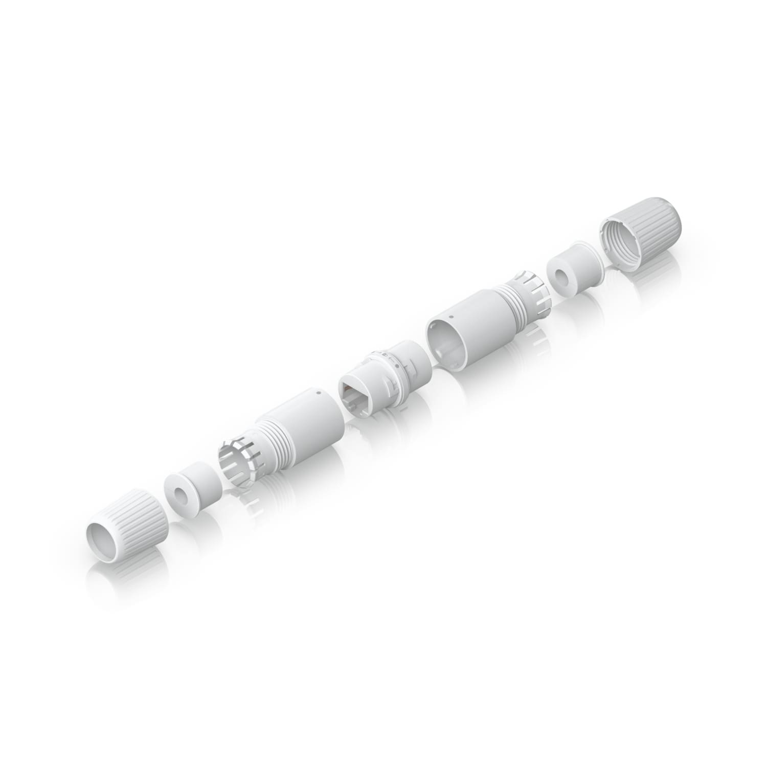Ubiquiti UACC-RJ45-Coupler-C6A-Outdoor Weatherproof Cat6A RJ45 Inline Coupler 2-Pack