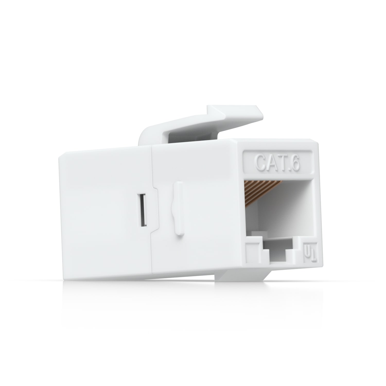 Ubiquiti UACC-Keystone-Coupler-C6 Cat6 Keystone Coupler 12-Pack White Pass-Through Ethernet Couplers for Pre-Terminated Cables