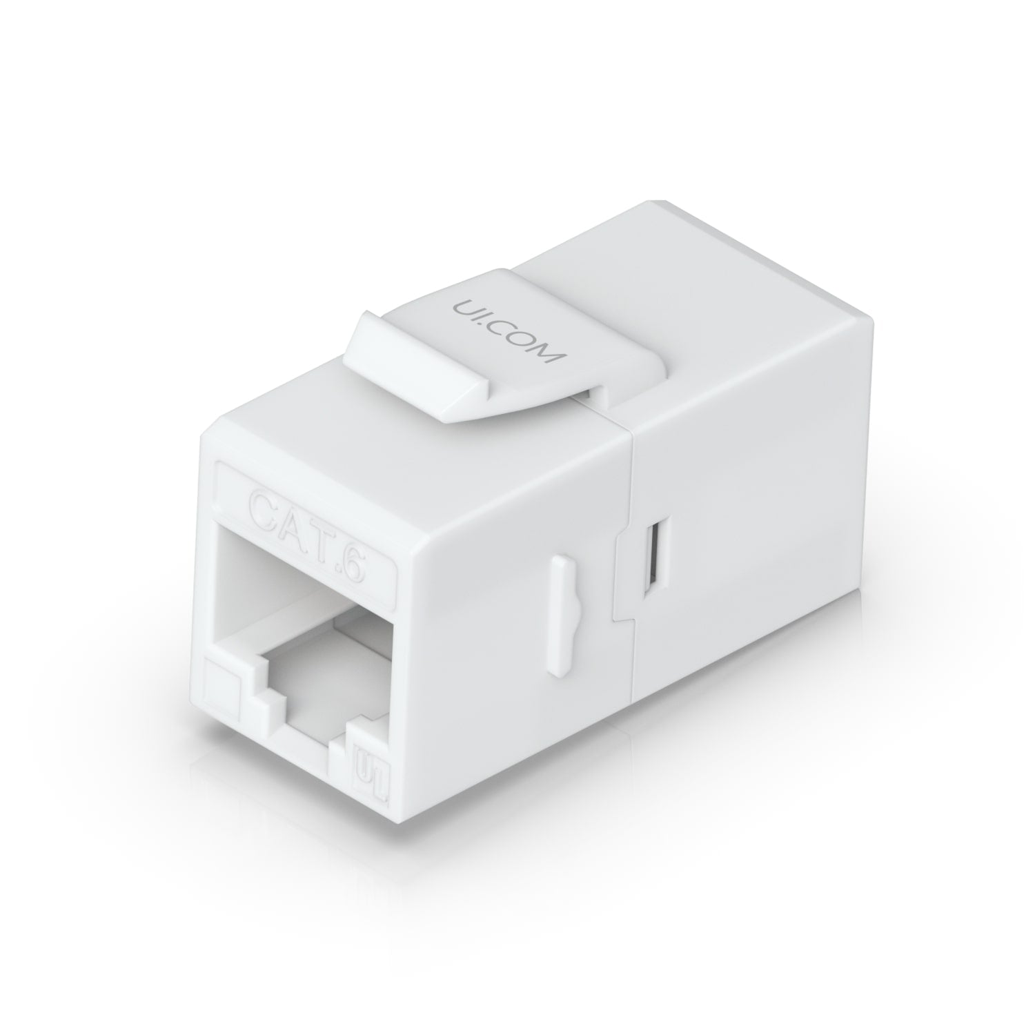 Ubiquiti UACC-Keystone-Coupler-C6 Cat6 Keystone Coupler 12-Pack White Pass-Through Ethernet Couplers for Pre-Terminated Cables