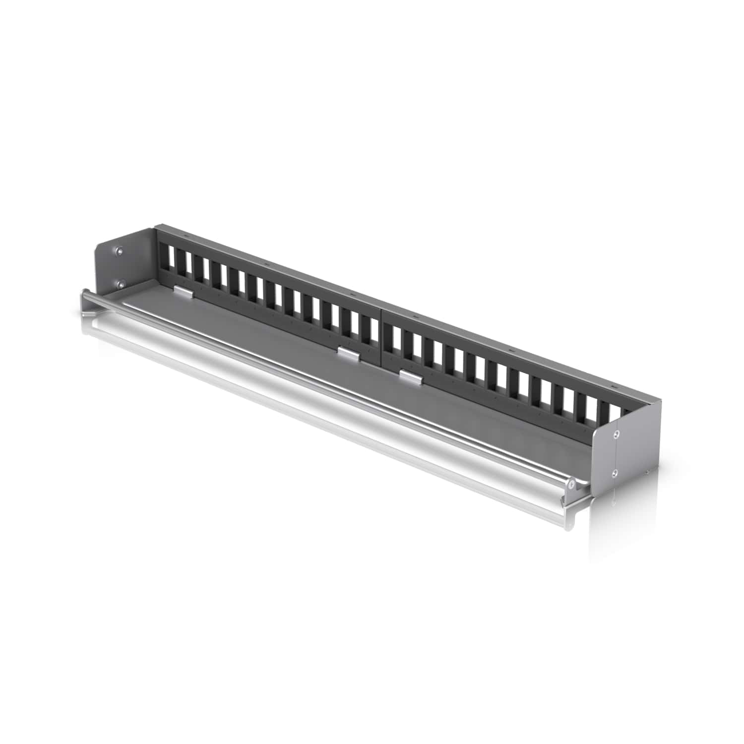 Ubiquiti UACC-Rack-Panel-Patch-Blank-24 24-Port Blank Keystone Patch Panel Silver 1U 24-port