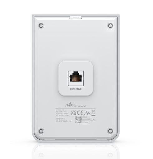 Ubiquiti U6-IW UniFi Wi-Fi 6 In-Wall Wall-mounted Access Point with a Built-in PoE Switch 115 m²