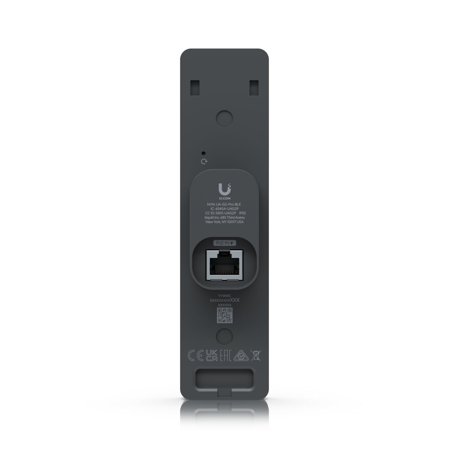 Ubiquiti UA-G2-Pro-Black UniFi Access Reader G2 Professional (BLACK) 2-Way Intercom Unlock Via