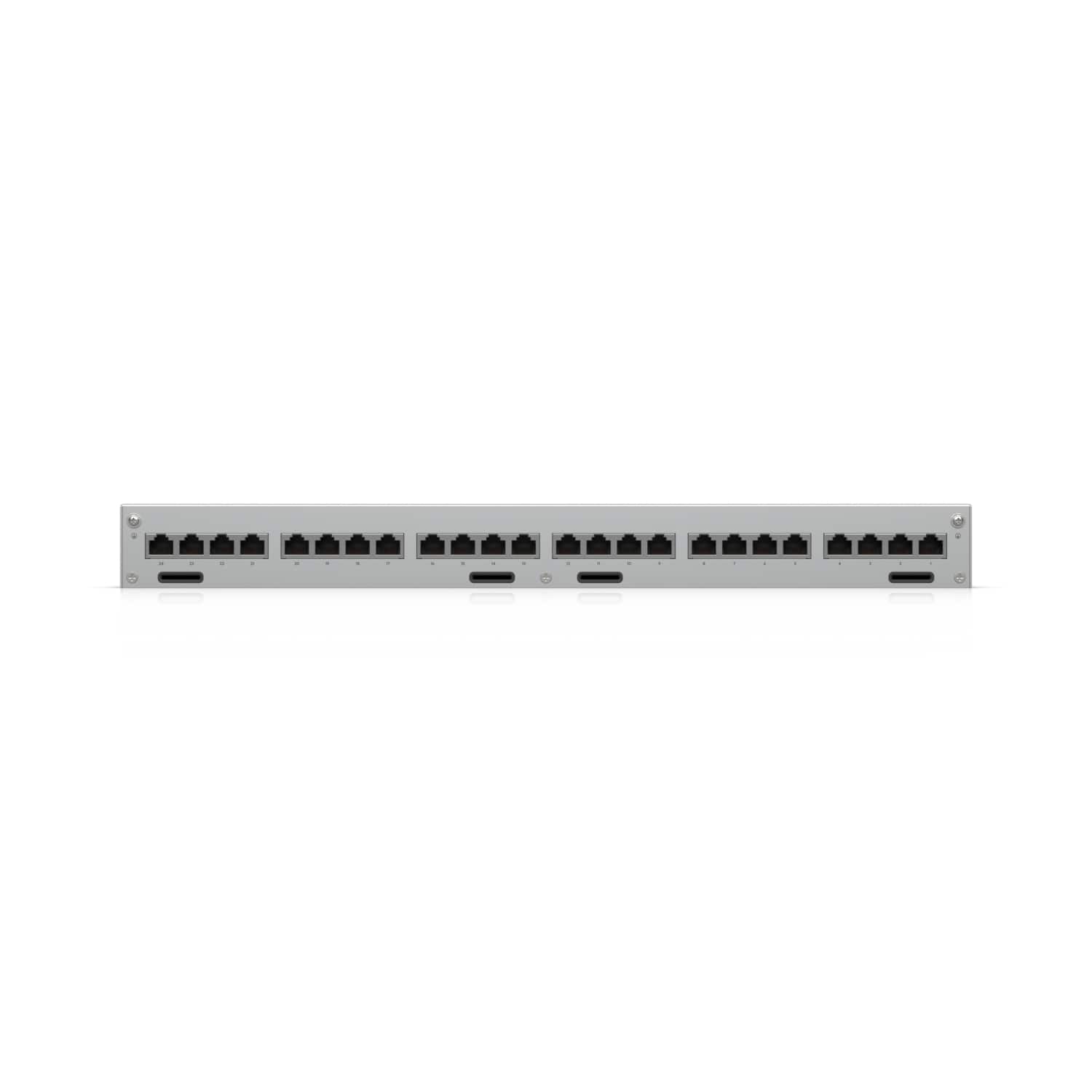 Ubiquiti UACC-ETH-SP-Panel-24 24-Port Rack-Mount Ethernet Surge Protection Panel 10 GbE PoE++ 20 kA