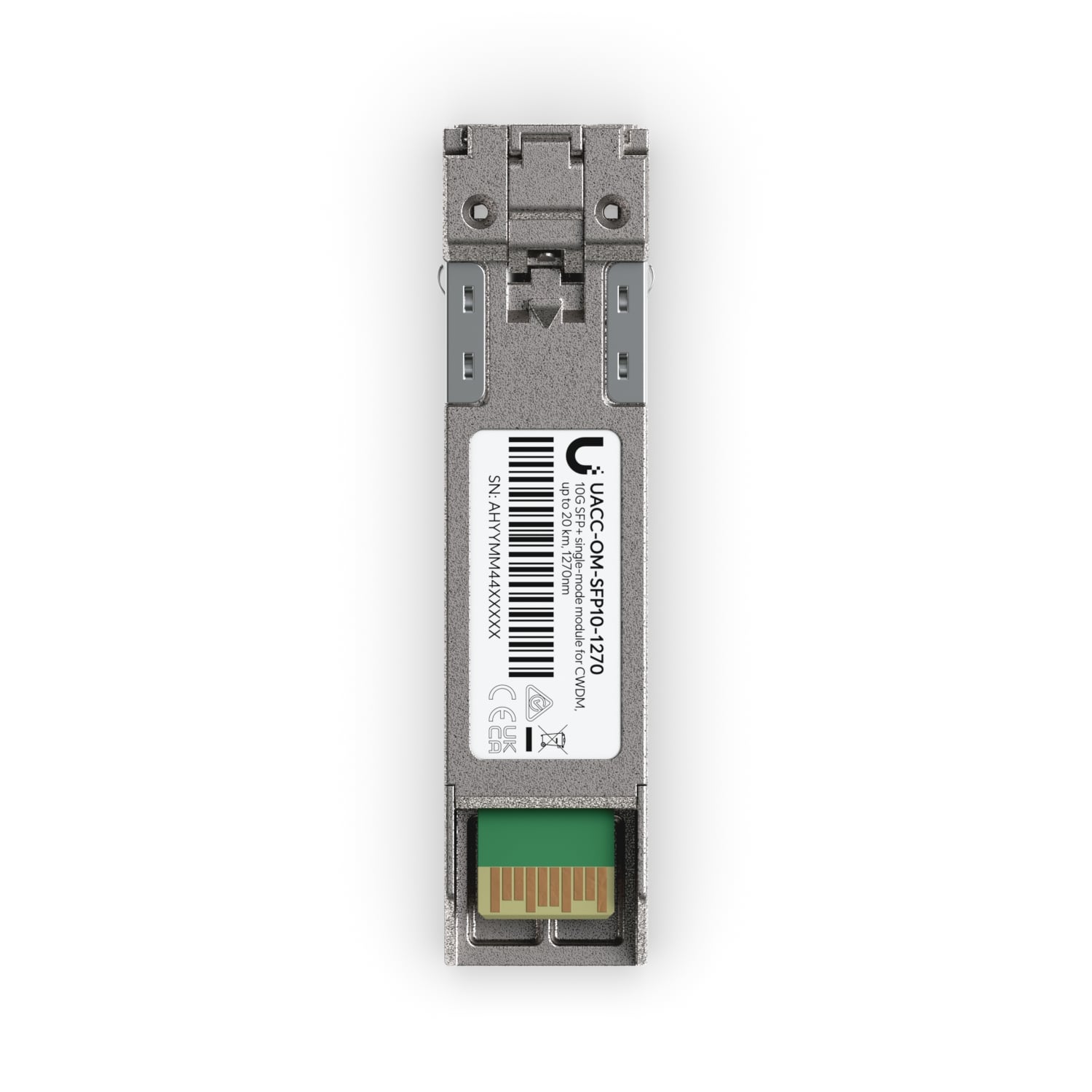 Ubiquiti UACC-OM-SFP10-1310 10G CWDM Single-Mode SFP+ Optical Transceiver Module with LC UPC Connector - 20km Reach