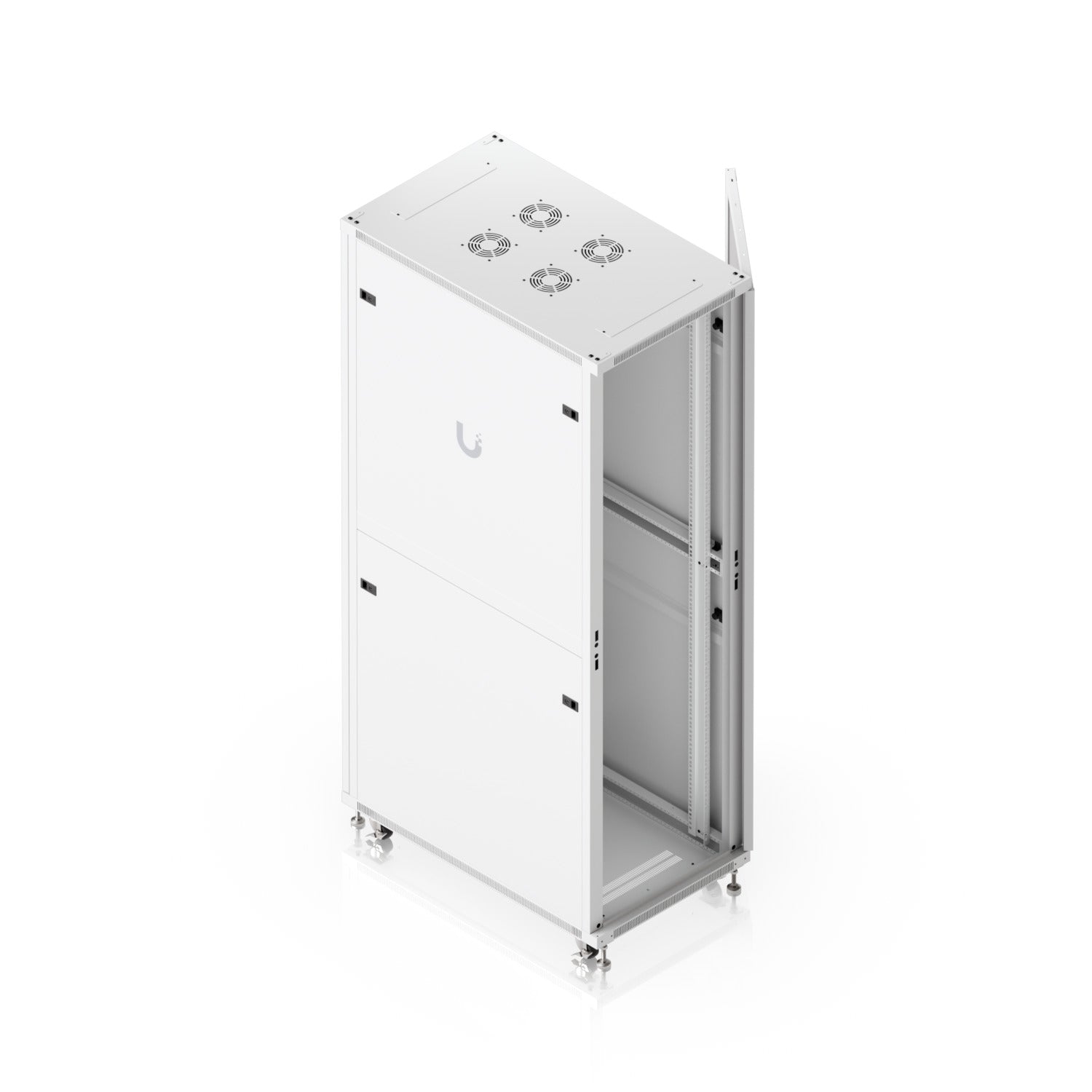 Ubiquiti UACC-Rack-42U-1000-G 42U Floor Rack Cabinet With Fans Removable Panels and Lockable Casters