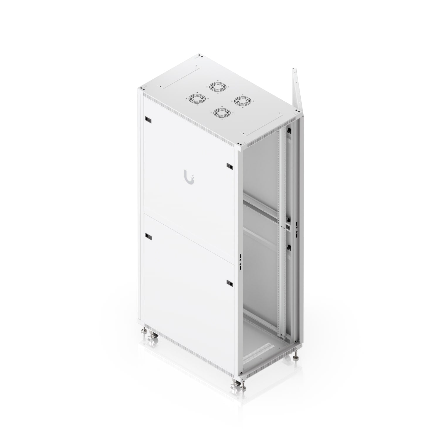 Ubiquiti UACC-Rack-42U-1000-P 42U Floor Rack Cabinet With Fans Removable Panels and Lockable Casters