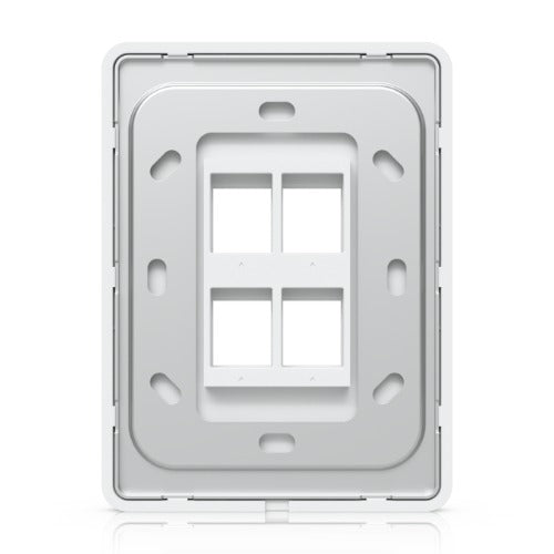 Ubiquiti UACC-WP-Keystone-V-4P Universal Paintable 4-Port Keystone Wall Plate
