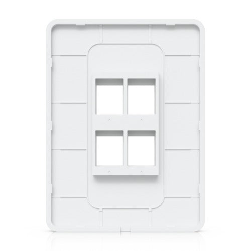 Ubiquiti UACC-WP-Keystone-V-4P Universal Paintable 4-Port Keystone Wall Plate