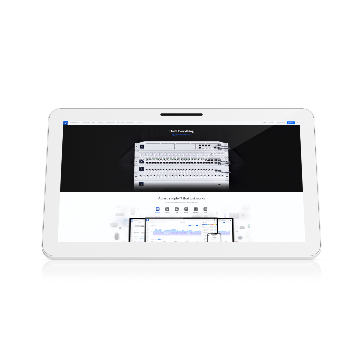 Ubiquiti UC-Display Connect Display 21.5' Full HD PoE++ Touchscreen Designed for UniFi Connect