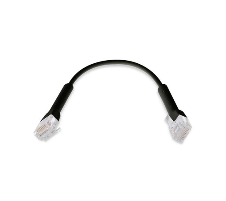 Ubiquiti U-Cable-Patch-1M-RJ45-BK UniFi Patch Cable Single Unit 1m Black End Bendable to 90