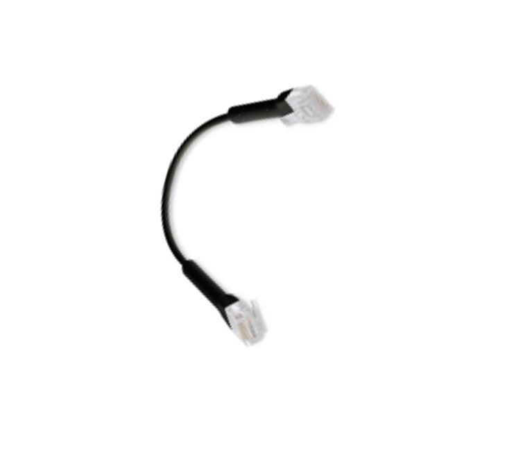 Ubiquiti U-CABLE-PATCH-RJ45-BK UniFi Patch Cable Single Unit 0.1m Black Both End Bendable to 90