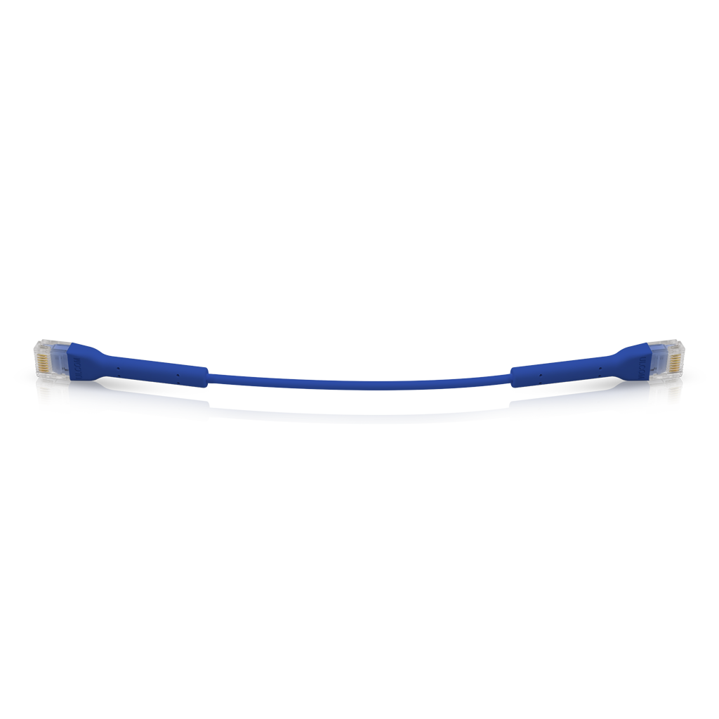 Ubiquiti U-Cable-Patch-RJ45-BL UniFi Patch Cable Single Unit 0.1m Blue Both End Bendable to 90