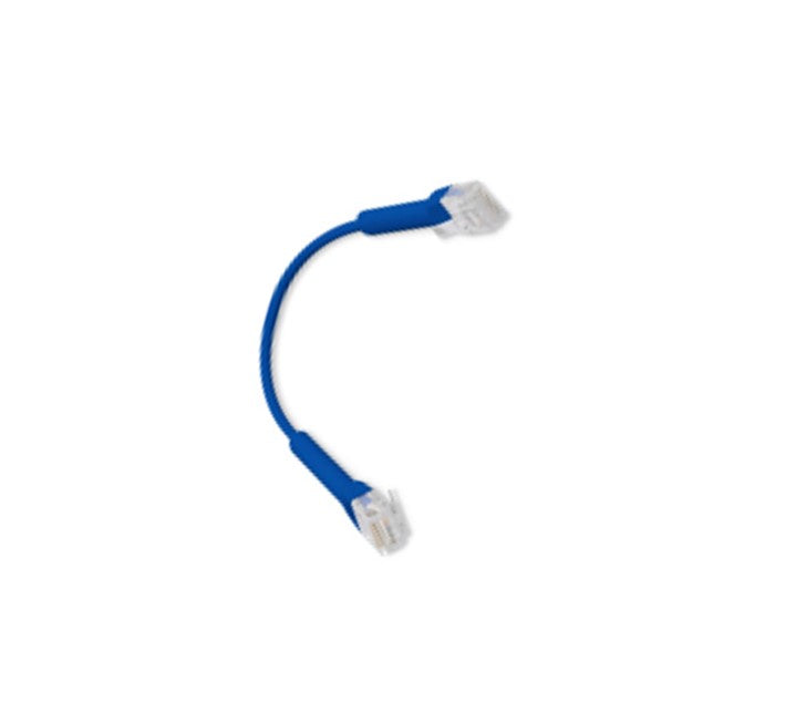 Ubiquiti U-Cable-Patch-RJ45-BL UniFi Patch Cable Single Unit 0.1m Blue Both End Bendable to 90
