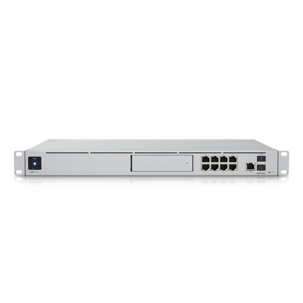 Ubiquiti UDM-SE Dream Machine Special Edition, Enterprise-grade, UniFi OS Console, All-In-One Unifi Solution, 8x GbE PoE RJ45 Ports, 3.5' HDD Bay