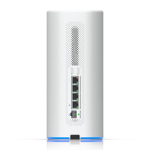 Ubiquiti Dream Router 5G Max Desktop Cloud Gateway - 3.4 Gbps, WiFi 7, 10G SFP+, 4-Port 2.5 GbE Switch, PoE Port, SD Card Storage