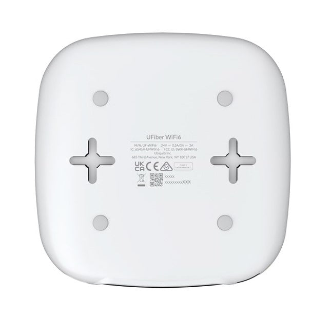 Ubiquiti UF-WiFi6 UFiber Gigabit WiFi6 Passive Optical Network CPE with Built-in WiFi and Multiple