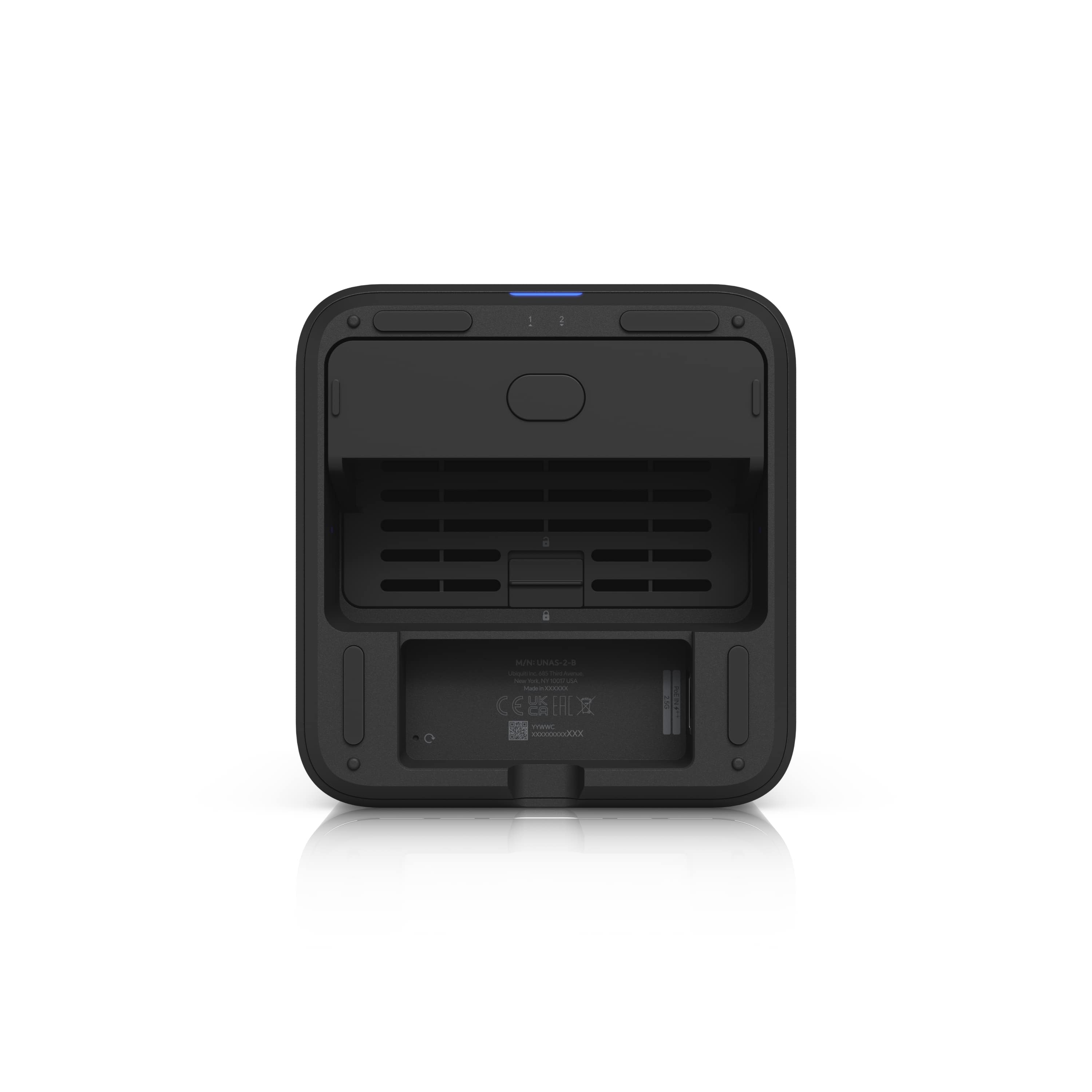 Ubiquiti UNAS-2-B UNAS 2 Black 2-Bay Network Attached Storage With 2.5 GbE USB-C and PoE++