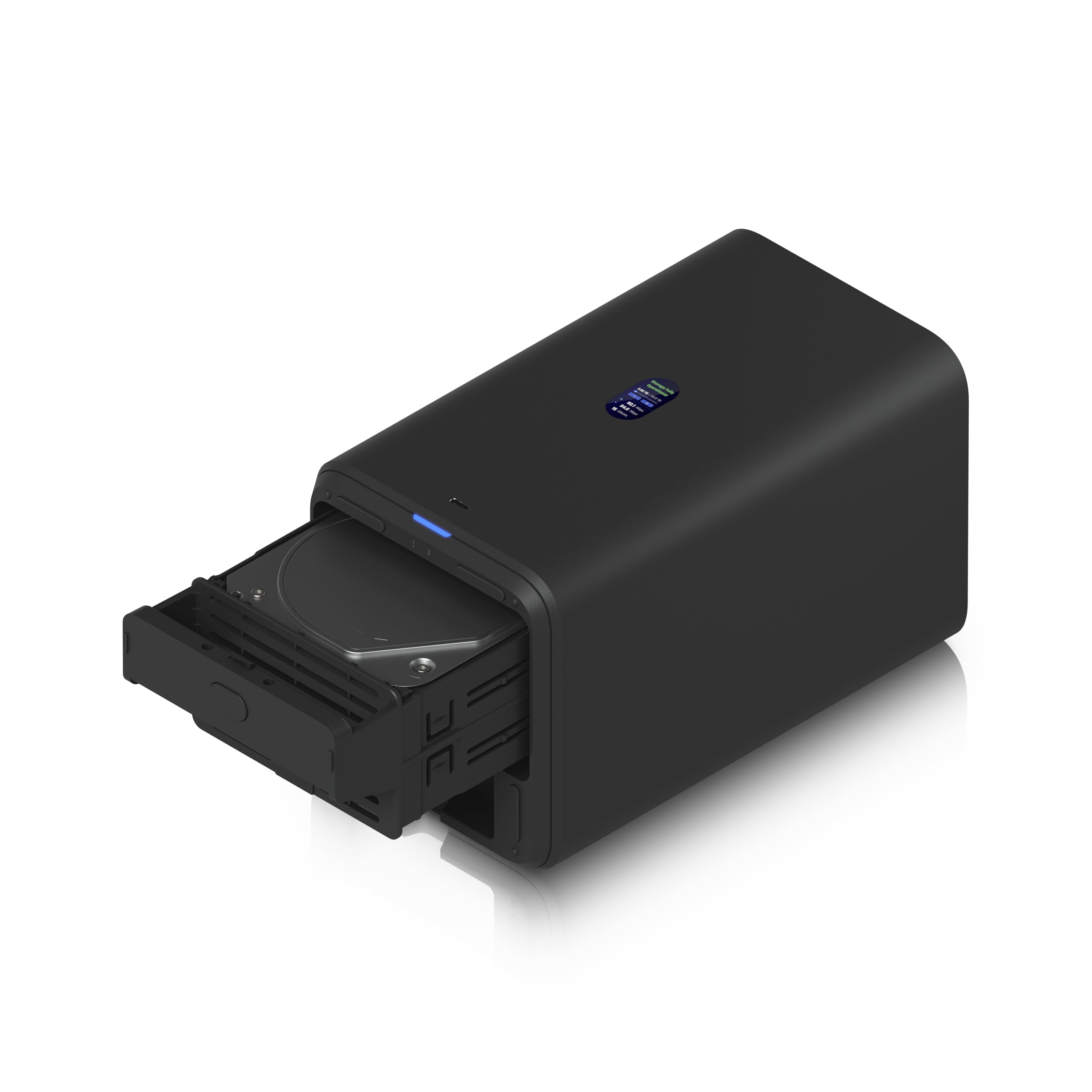 Ubiquiti UNAS-2-B UNAS 2 Black 2-Bay Network Attached Storage With 2.5 GbE USB-C and PoE++