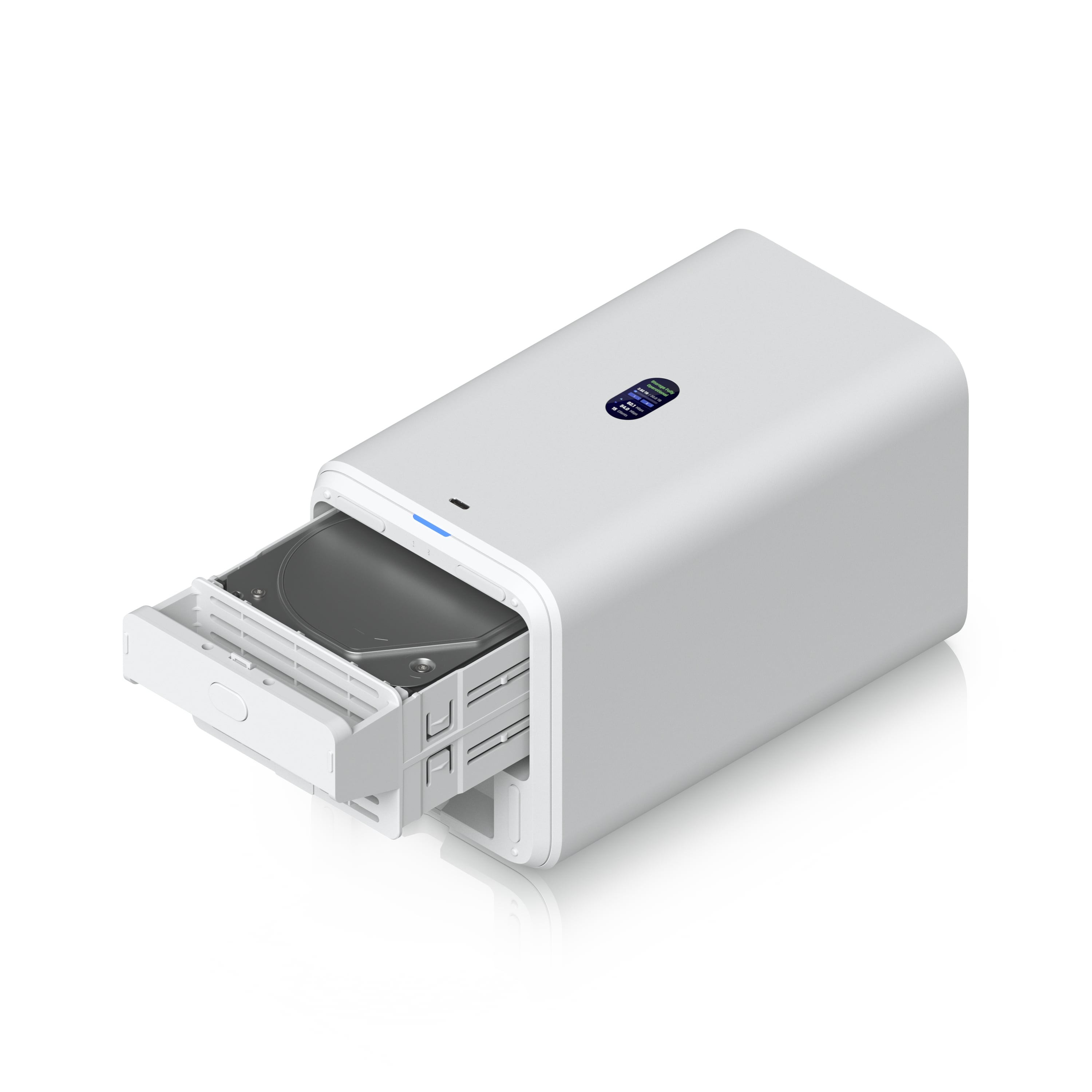 Ubiquiti UNAS-2-W UNAS 2 White 2-Bay Network Attached Storage With 2.5 GbE USB-C and PoE++
