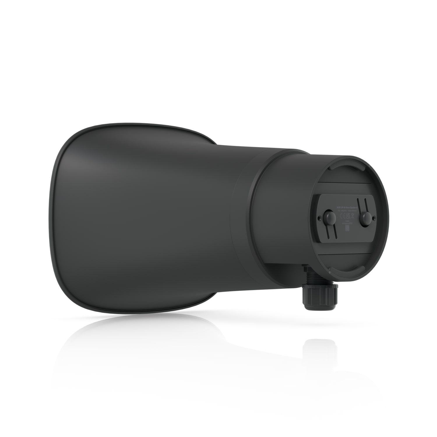 Ubiquiti UP-AI-HORN-SPEAKER-B AI Horn Speaker Black All-Weather PoE 120 dB With AI Alerts