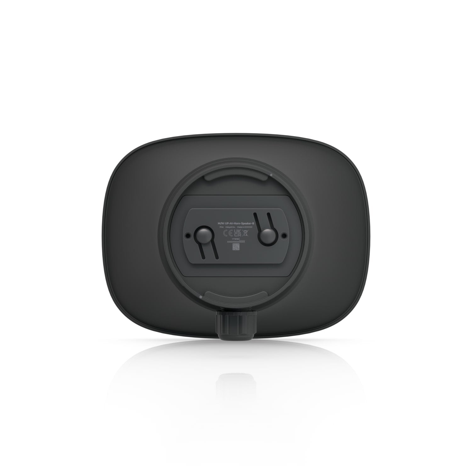 Ubiquiti UP-AI-HORN-SPEAKER-B AI Horn Speaker Black All-Weather PoE 120 dB With AI Alerts