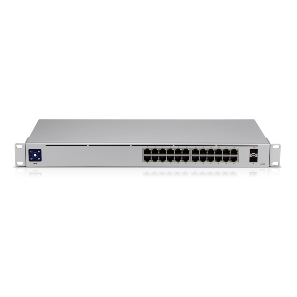 Ubiquiti USW-24 UniFi 24 port Managed Gigabit Switch - 24x Gigabit Ethernet Ports with 2xSFP