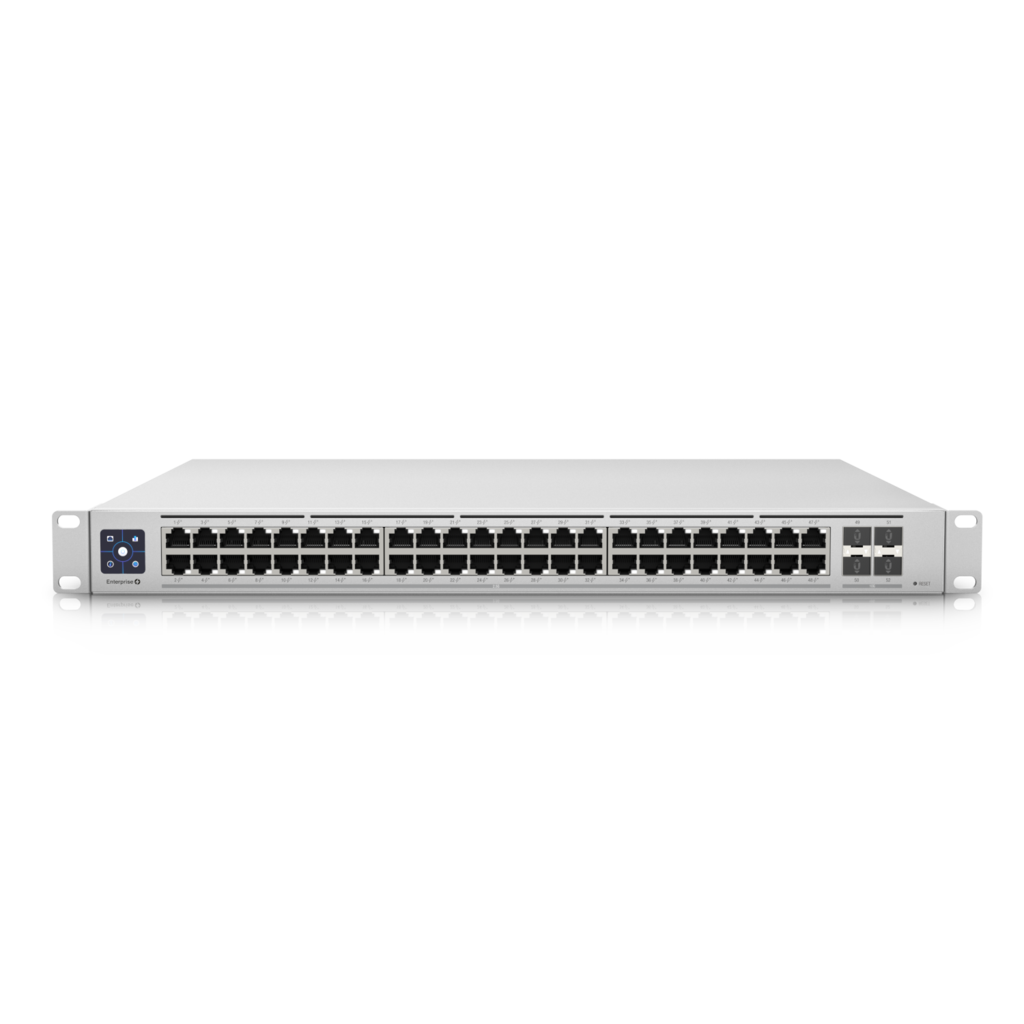 Ubiquiti USW-Enterprise-48-PoE Switch Enterprise 48-port PoE+ 48x2.5GbE Ports For Wi-Fi 6 AP 4x