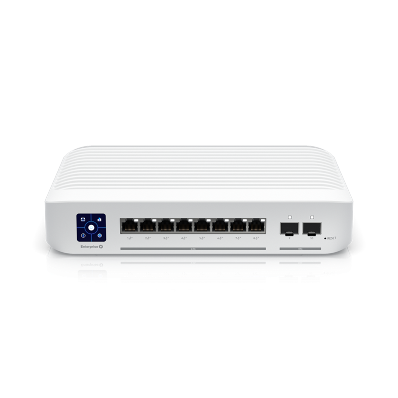 Ubiquiti USW-Enterprise-8-PoE Switch Enterprise 8-port PoE+ 8x2.5GbE Ideal For Wi-Fi 6 AP 2x 10g