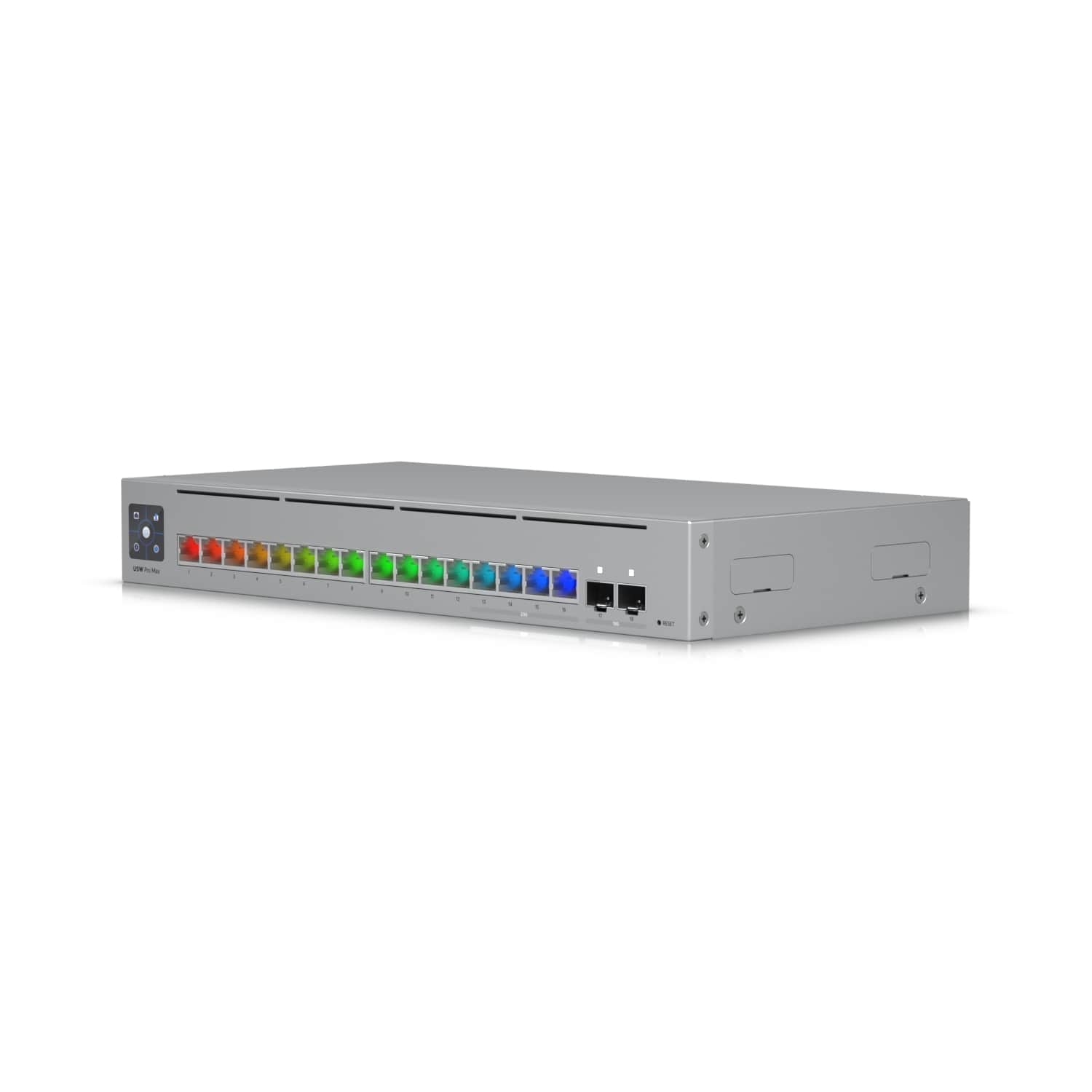 Ubiquiti USW-Pro-Max-16 UniFi Pro Max 16 16-Port Layer 3 2.5 GbE Etherlighting Switch