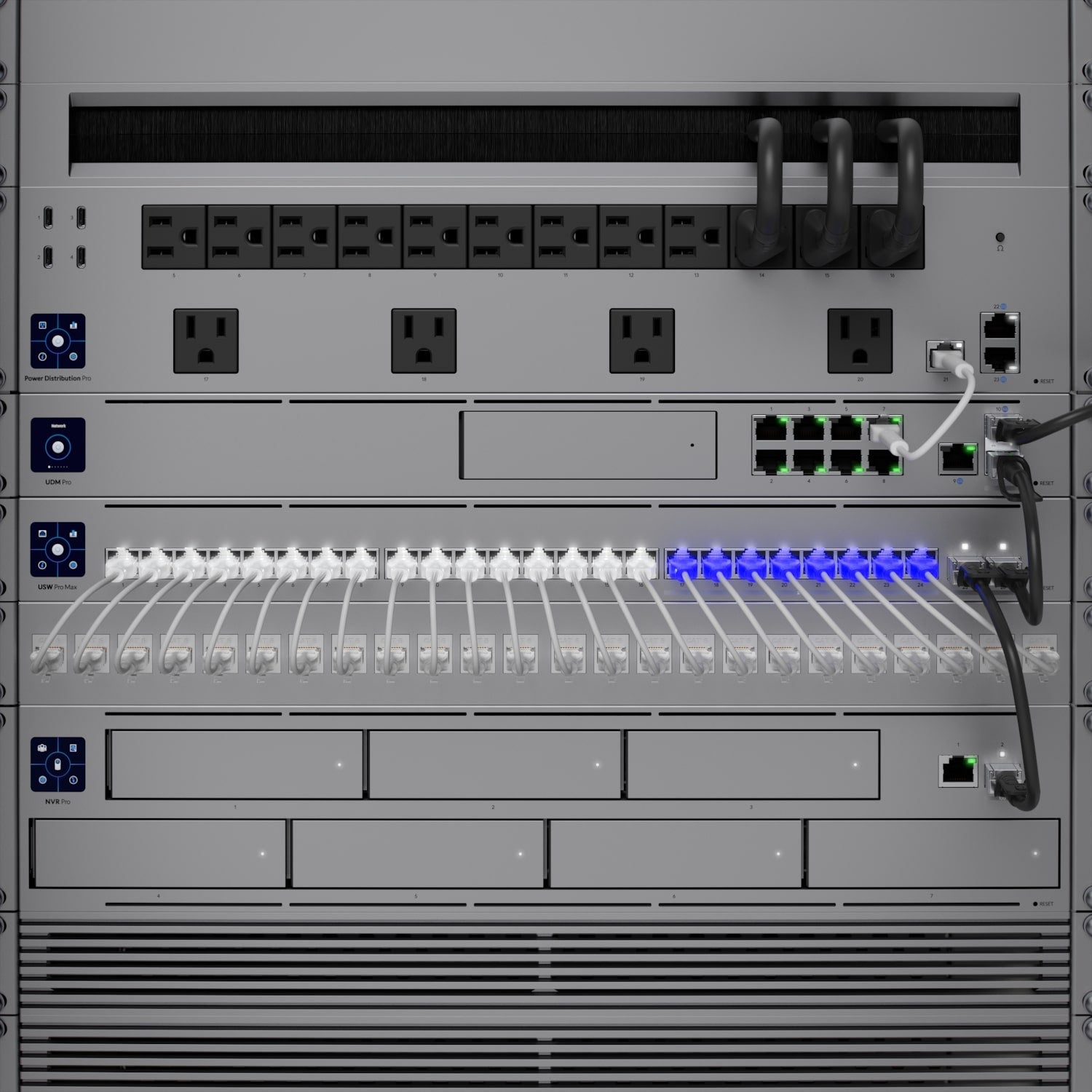 Ubiquiti USW-Pro-Max-24 Pro Max 24 24-port Layer 3 Etherlighting Switch 2.5 GbE 16 GbE RJ45