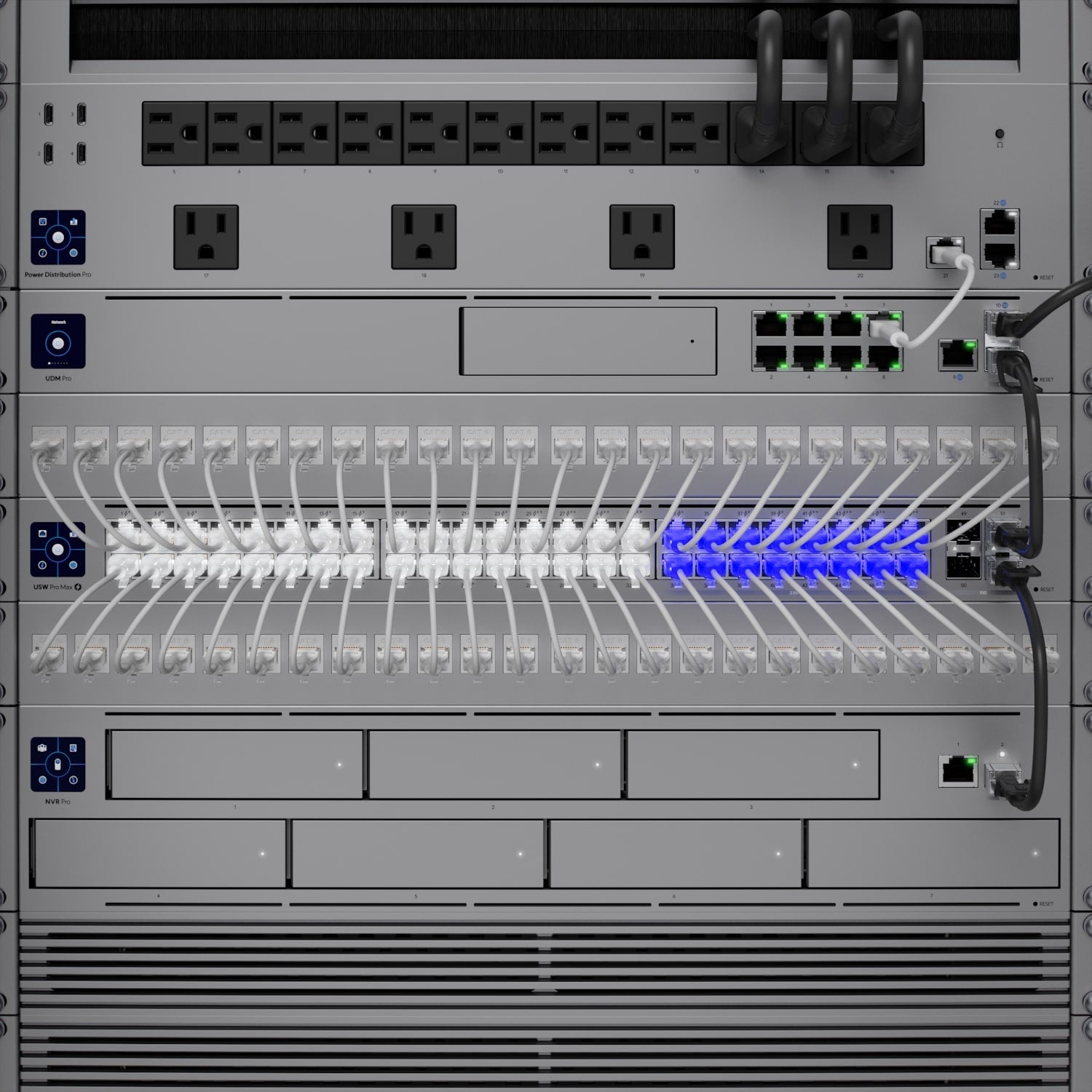 Ubiquiti USW-Pro-Max-48 Pro Max 48 48-port Layer 3 Etherlighting Switch 2.5 GbE 16 GbE RJ45