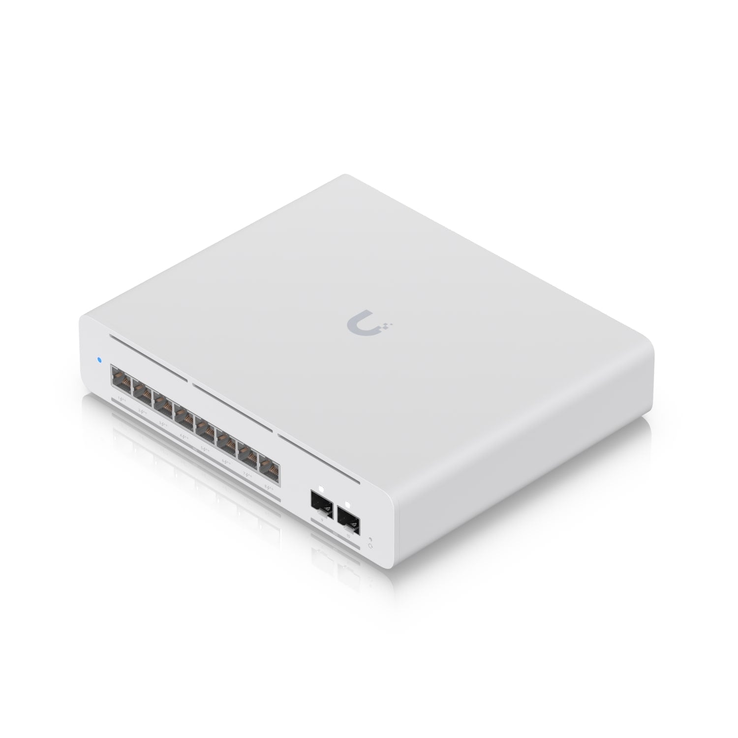 Ubiquiti USW-Pro-XG-8-PoE Pro XG 8 PoE Layer 3 Etherlighting Switch 8-Port 10 GbE PoE++ 2x 10G SFP+ Desktop/Wall Mount