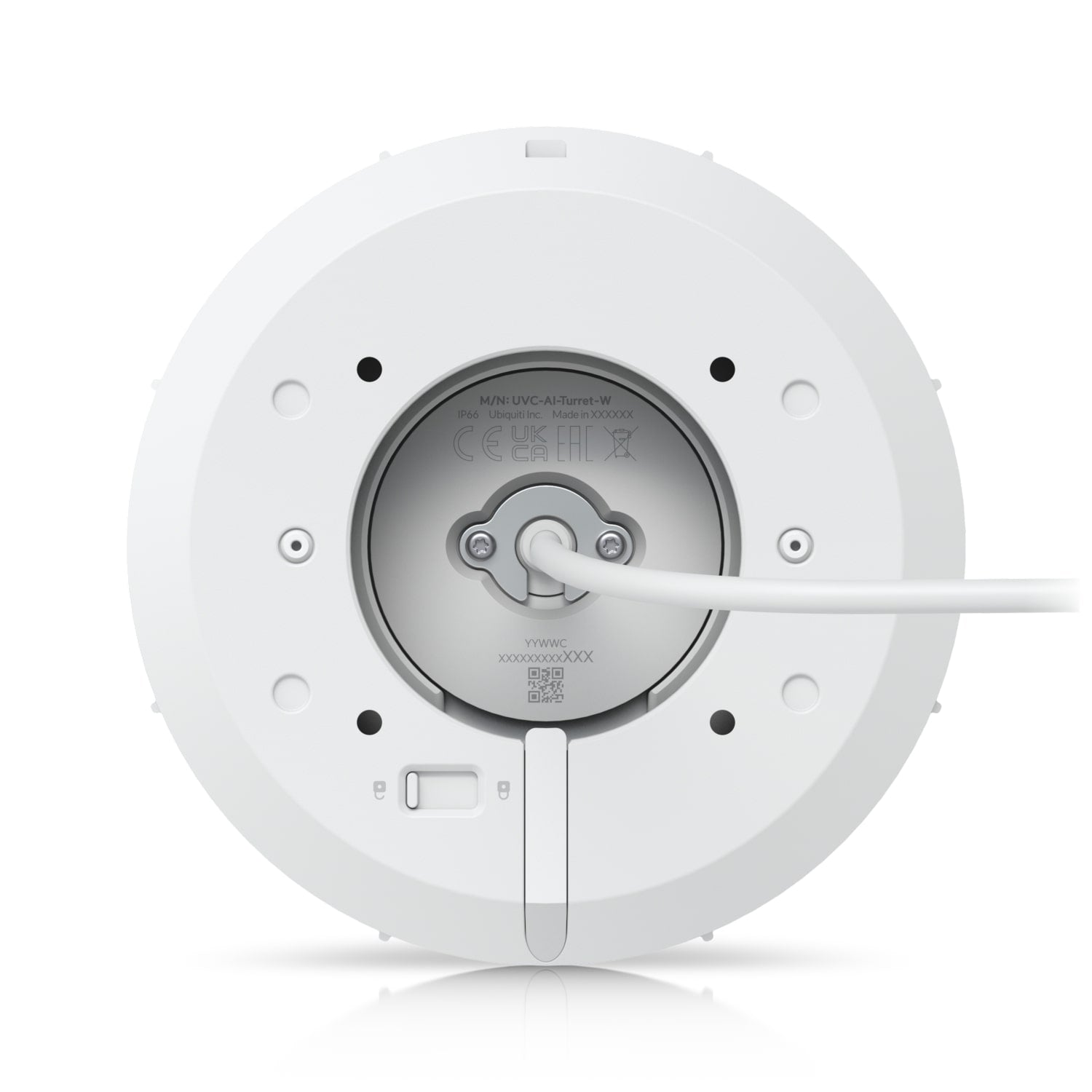 Ubiquiti UVC-AI-Turret-W AI Turret White All-weather Vandal-proof 4K PoE+ Turret Camera Enhanced