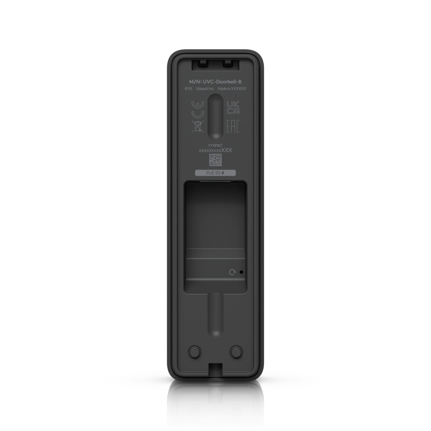 Ubiquiti UVC-Doorbell-Lite-B Doorbell Lite Black 5MP PoE Video Doorbell With Two-Way Audio IPX5