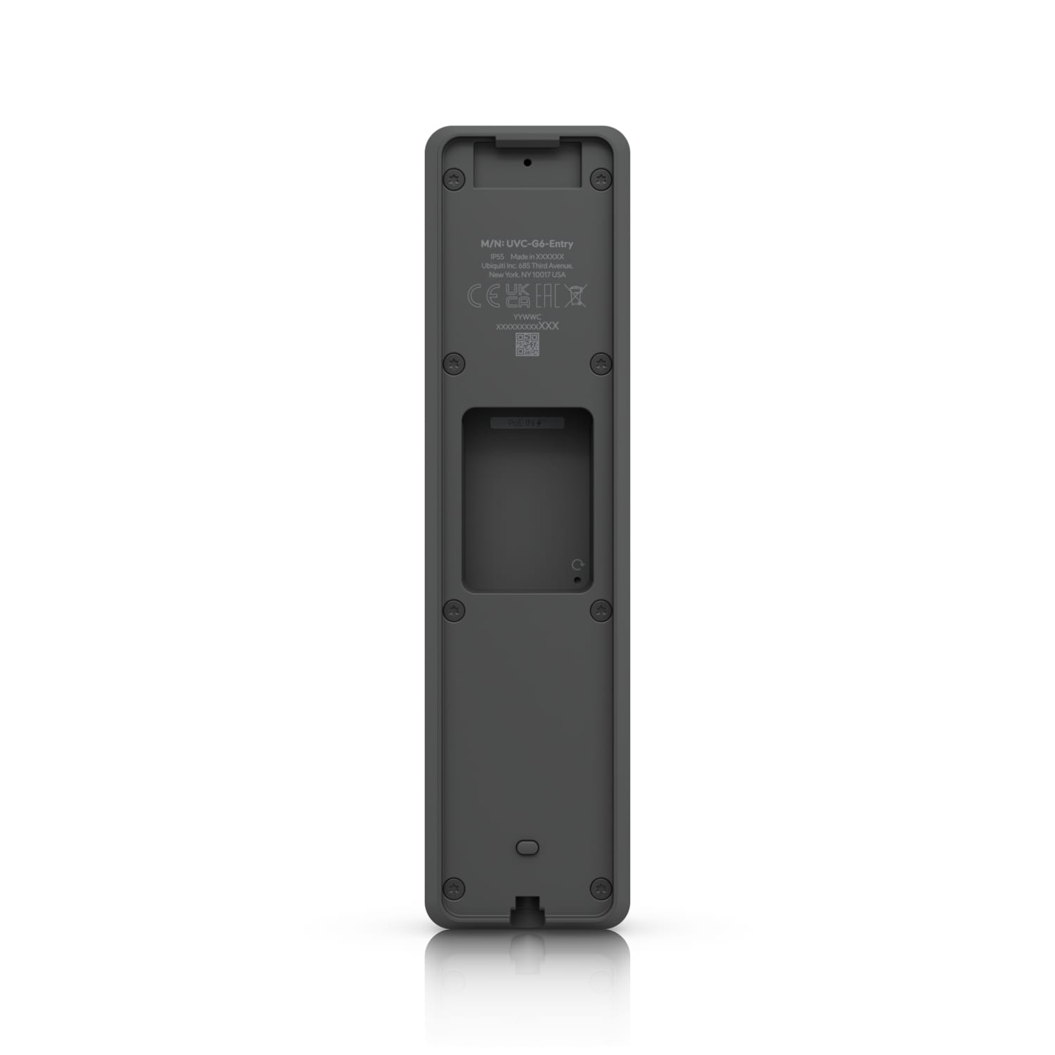 Ubiquiti UVC-G6-Entry G6 Entry All-Weather PoE+ Doorbell With AI Detection and Secondary Camera