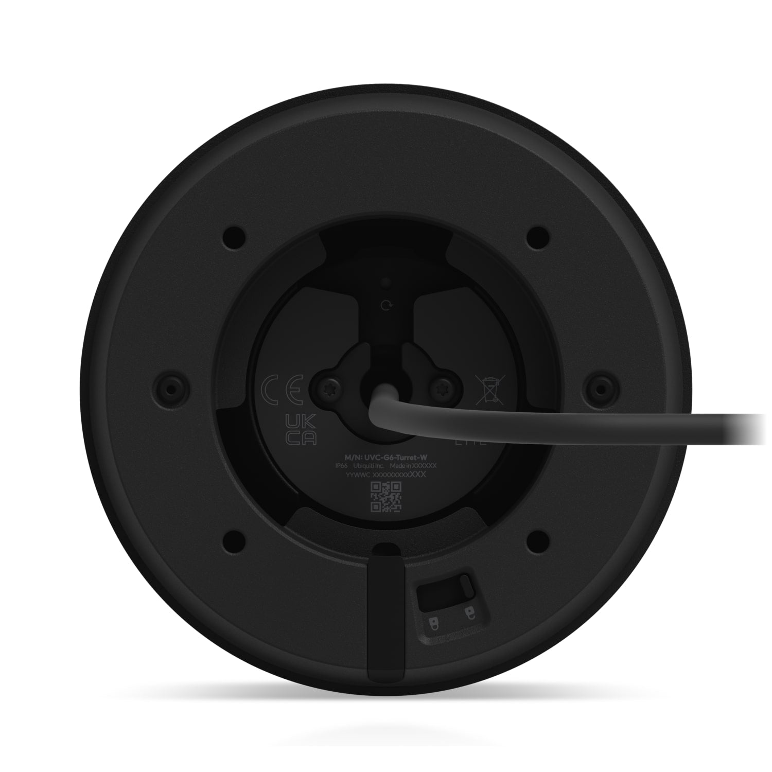 Ubiquiti UVC-G6-Turret-B G6 Turret Black All-weather Tamper-resistant 4K PoE Camera A 1/1.8' 8MP